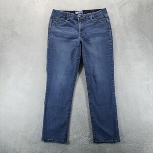 Democracy Jeans Womens 14 Blue Skinny High Rise Stretch Ab Solution Denim